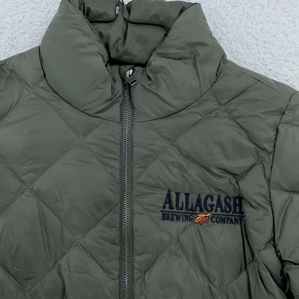Patagonia Jacket Womens Small Green Quilted‎ Full Zip Down Prow Bomber Puffer